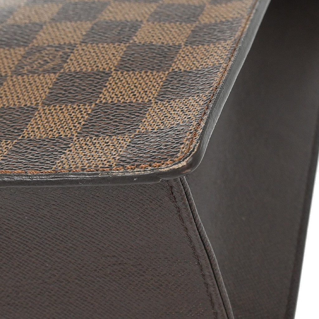 Louis Vuitton Venice Sac Plat Bag Damier Brown Canvas Tote Bag Bag (Pre-Owned)