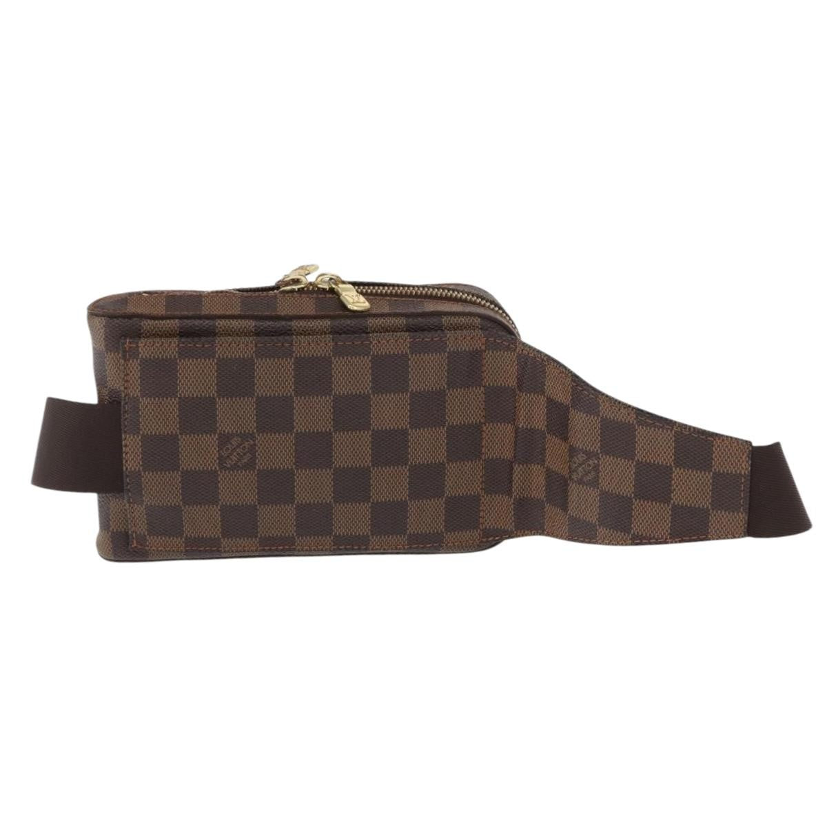 Louis Vuitton Geronimos Waist Bag Damier Brown Canvas Shoulder Bag Bag (Pre-Owned)