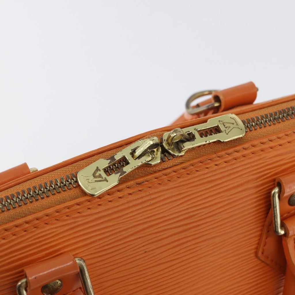 Louis Vuitton Vintage Alma Handbag Epi Leather Orange Leather Handbag (Pre-Owned)
