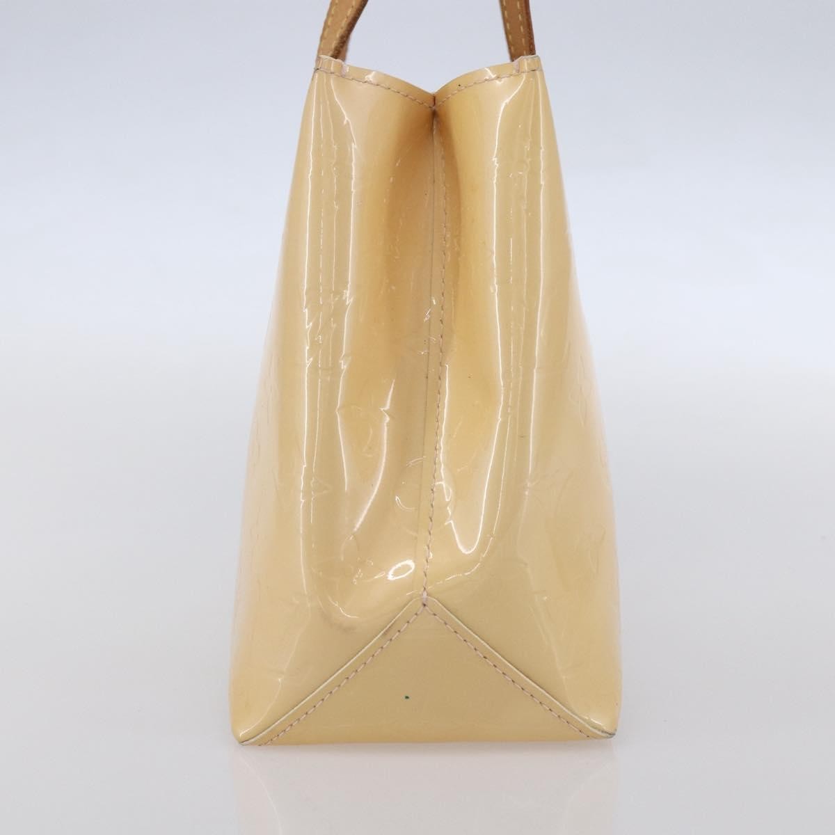Louis Vuitton Reade Handbag Monogram Vernis Beige Patent_Leather Handbag (Pre-Owned)