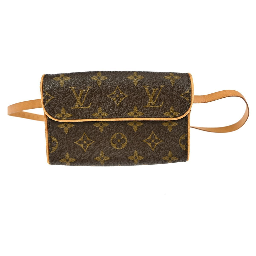 Louis Vuitton Florentine Waist Bag Monogram Canvas Brown Canvas Clutche & Pouche Bag (Pre-Owned)