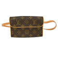Louis Vuitton Florentine Waist Bag Monogram Canvas Brown Canvas Clutche & Pouche Bag (Pre-Owned)
