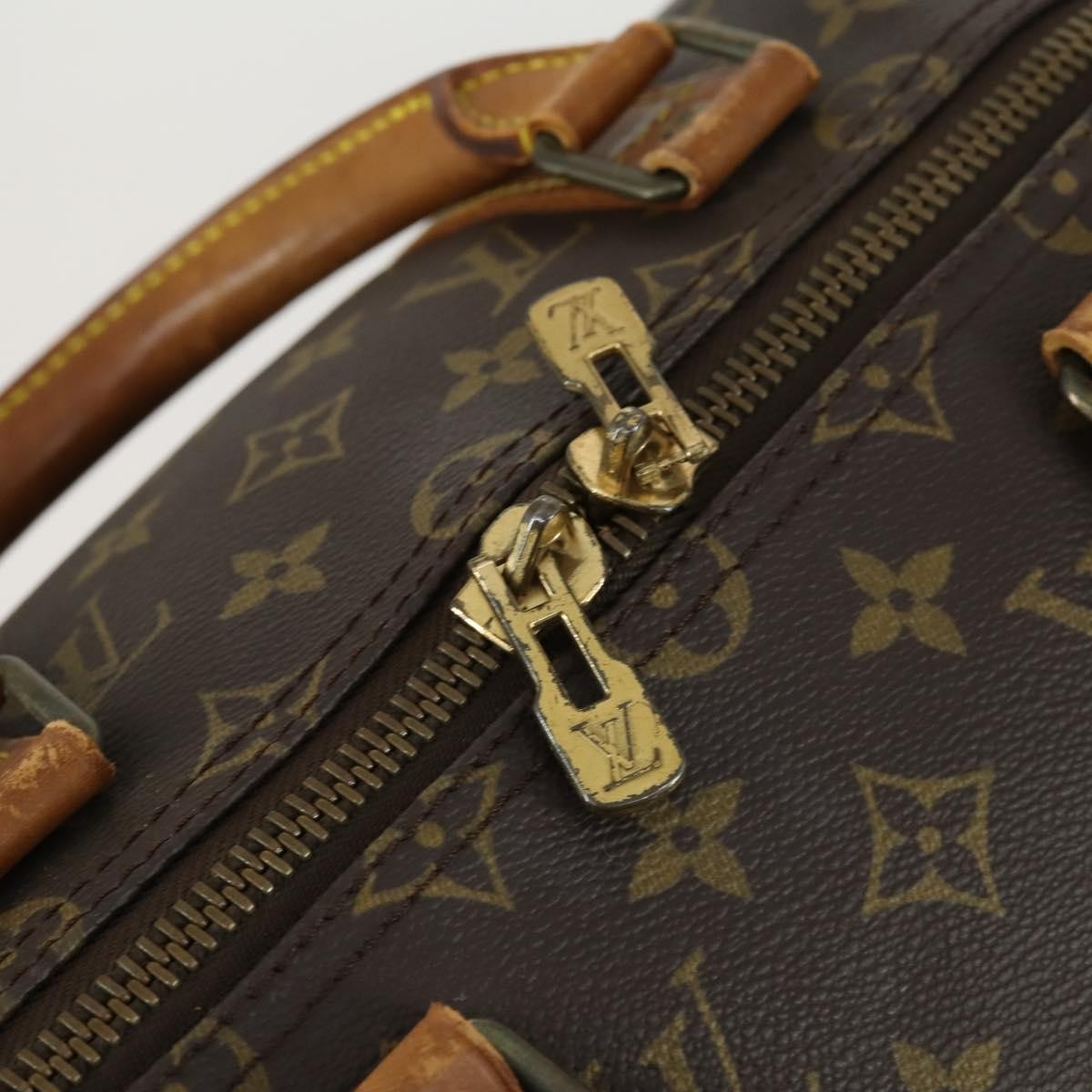 Louis Vuitton Keepall Bag Monogram Canvas Brown Canvas Travel Bag Bag (Pre-Owned)
