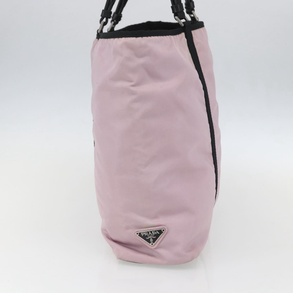 Prada Vintage Tote Tessuto Pink Nylon Tote Bag Bag (Pre-Owned)
