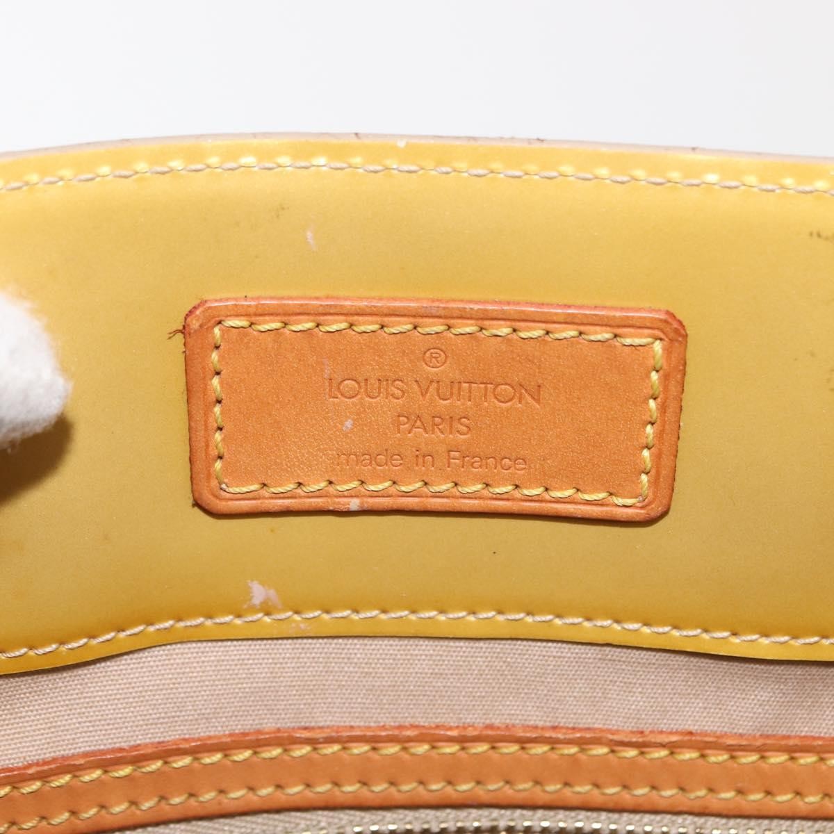 Louis Vuitton Reade Handbag Monogram Vernis Beige Patent_Leather Handbag (Pre-Owned)