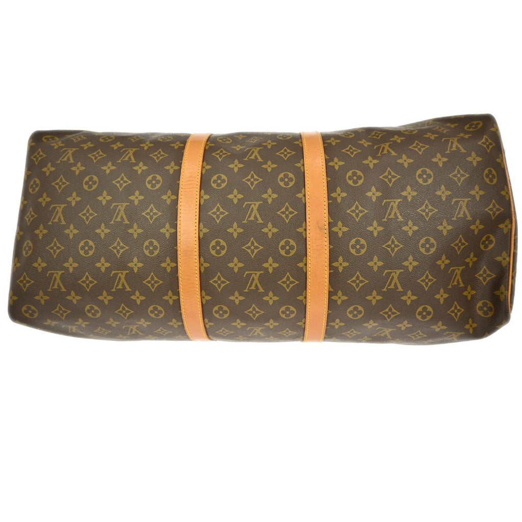 Louis Vuitton Keepall Bag Monogram Canvas Brown Canvas Travel Bag Bag (Pre-Owned)