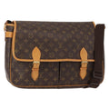 Louis Vuitton Sac Gibeciere Messenger Bag Monogram Canvas Brown Canvas Shoulder Bag Bag (Pre-Owned)