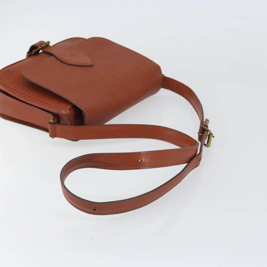 Louis Vuitton Cartouchiere Handbag Epi Leather Brown Leather Shoulder Bag Bag (Pre-Owned)