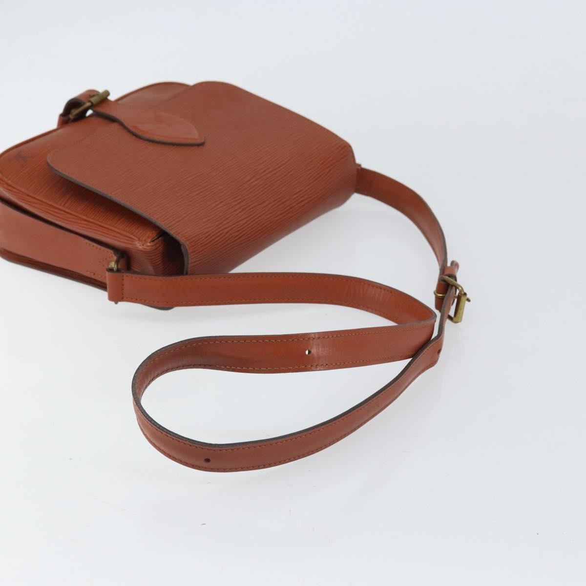 Louis Vuitton Cartouchiere Handbag Epi Leather Brown Leather Shoulder Bag Bag (Pre-Owned)