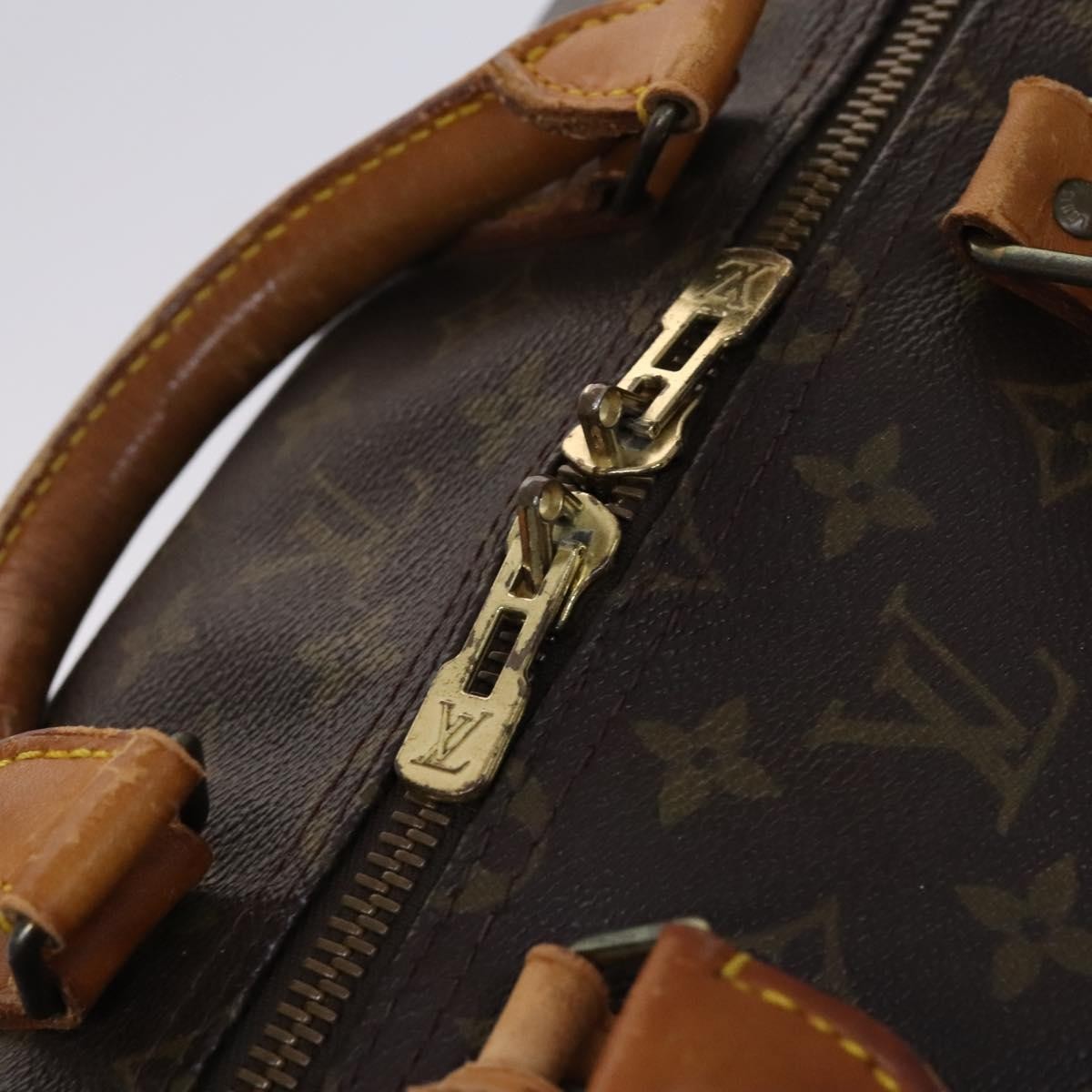 Louis Vuitton Keepall Bag Monogram Canvas Brown Canvas Travel Bag Bag (Pre-Owned)