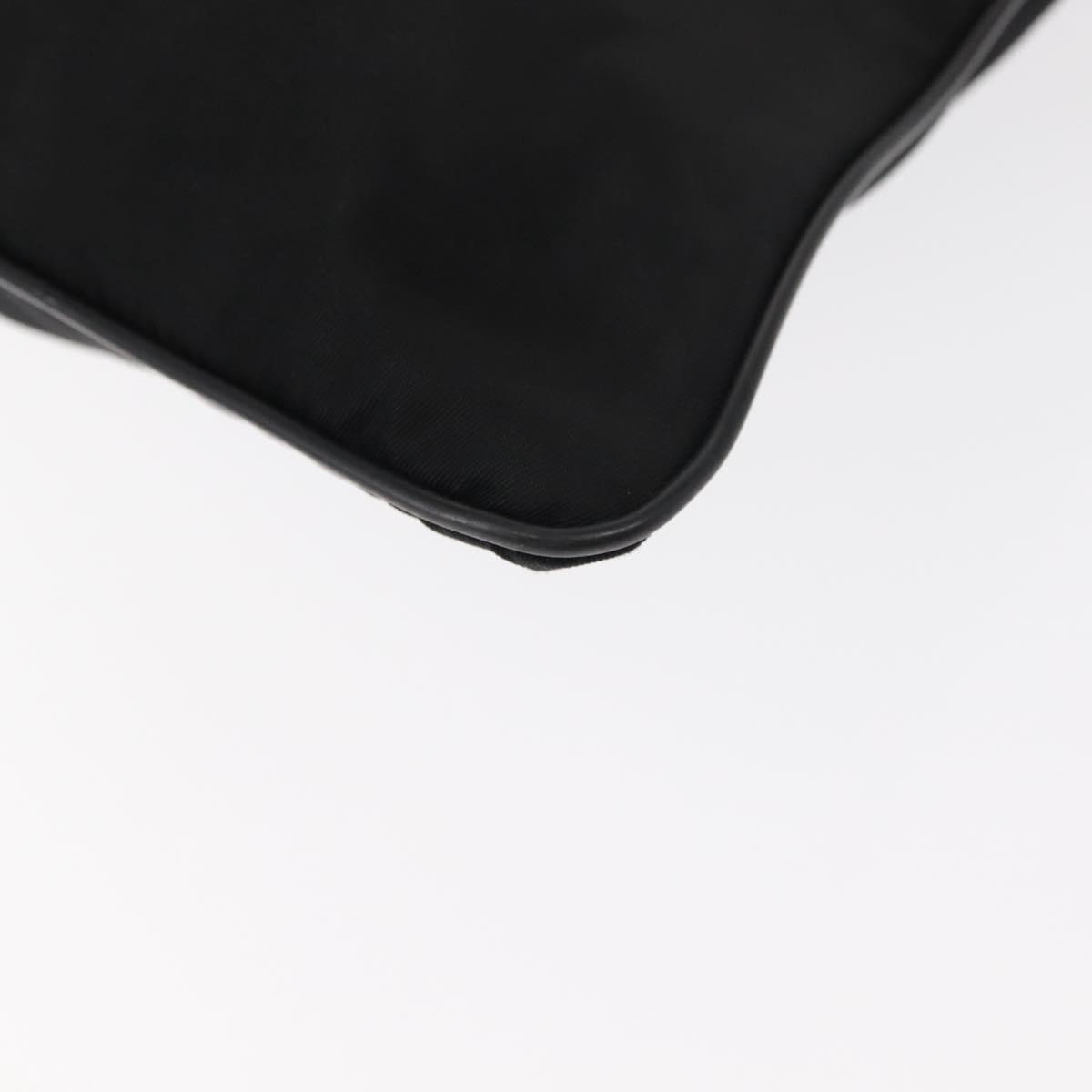 Prada Flat Messenger Bag Tessuto Black Nylon Shoulder Bag Bag (Pre-Owned)