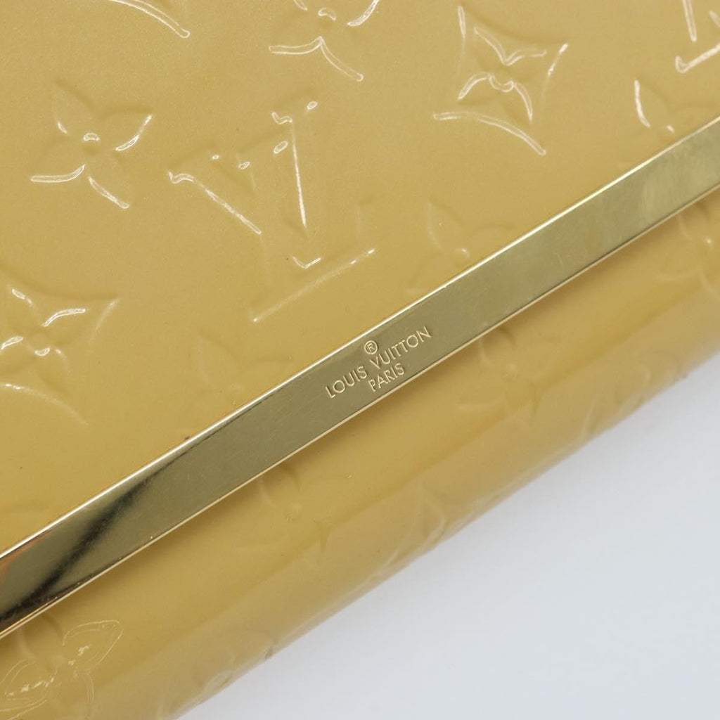 Louis Vuitton Ana Bag Monogram Vernis Yellow Patent_Leather Clutche & Pouche Bag (Pre-Owned)