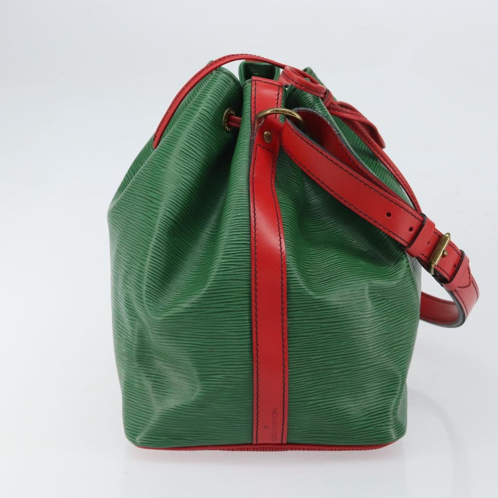 Louis Vuitton Bicolor Petit Noe Handbag Epi Leather Green Leather Shoulder Bag Bag (Pre-Owned)