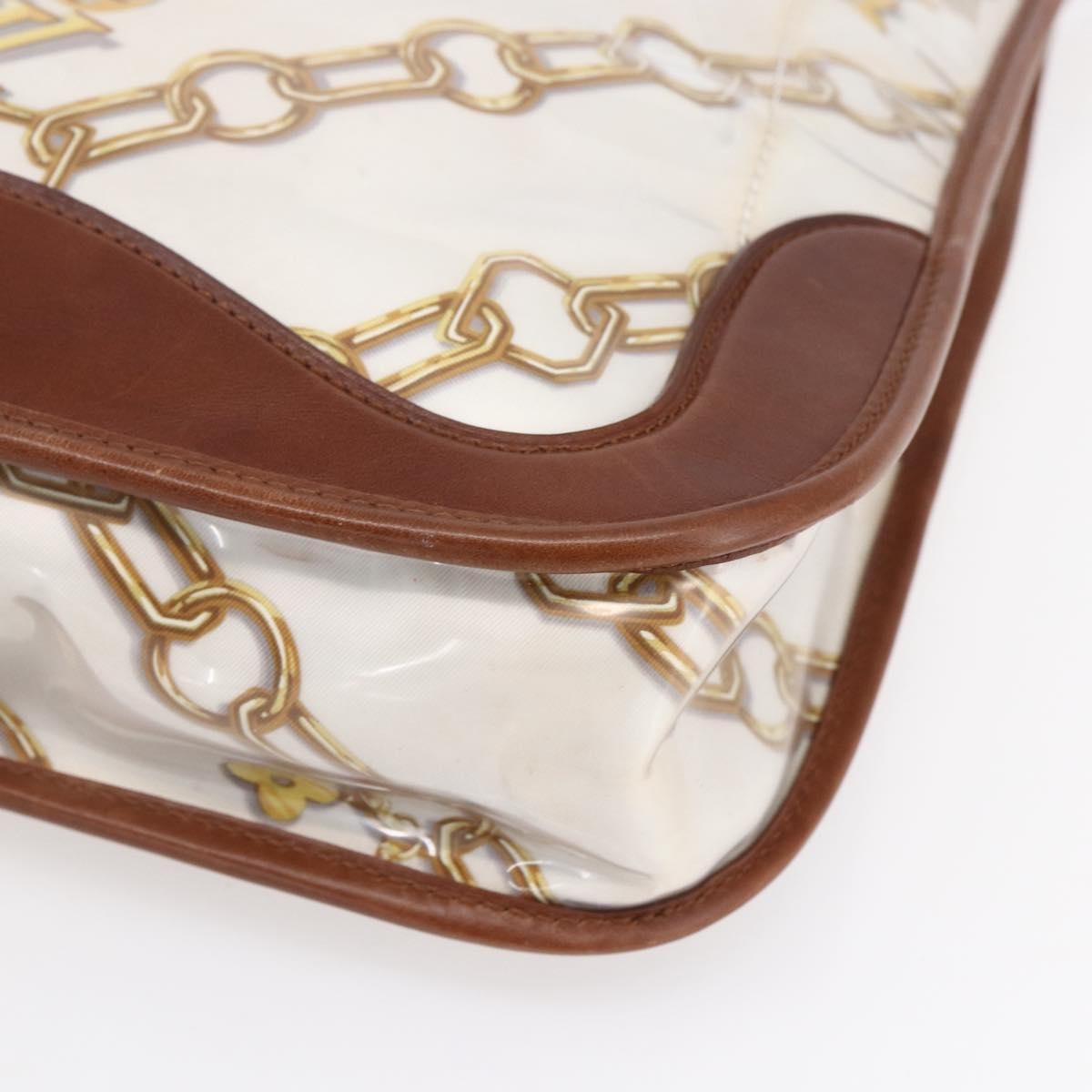 Louis Vuitton Charms Musette Handbag Pvc Over Printed Silk White Plastic Shoulder Bag Bag (Pre-Owned)