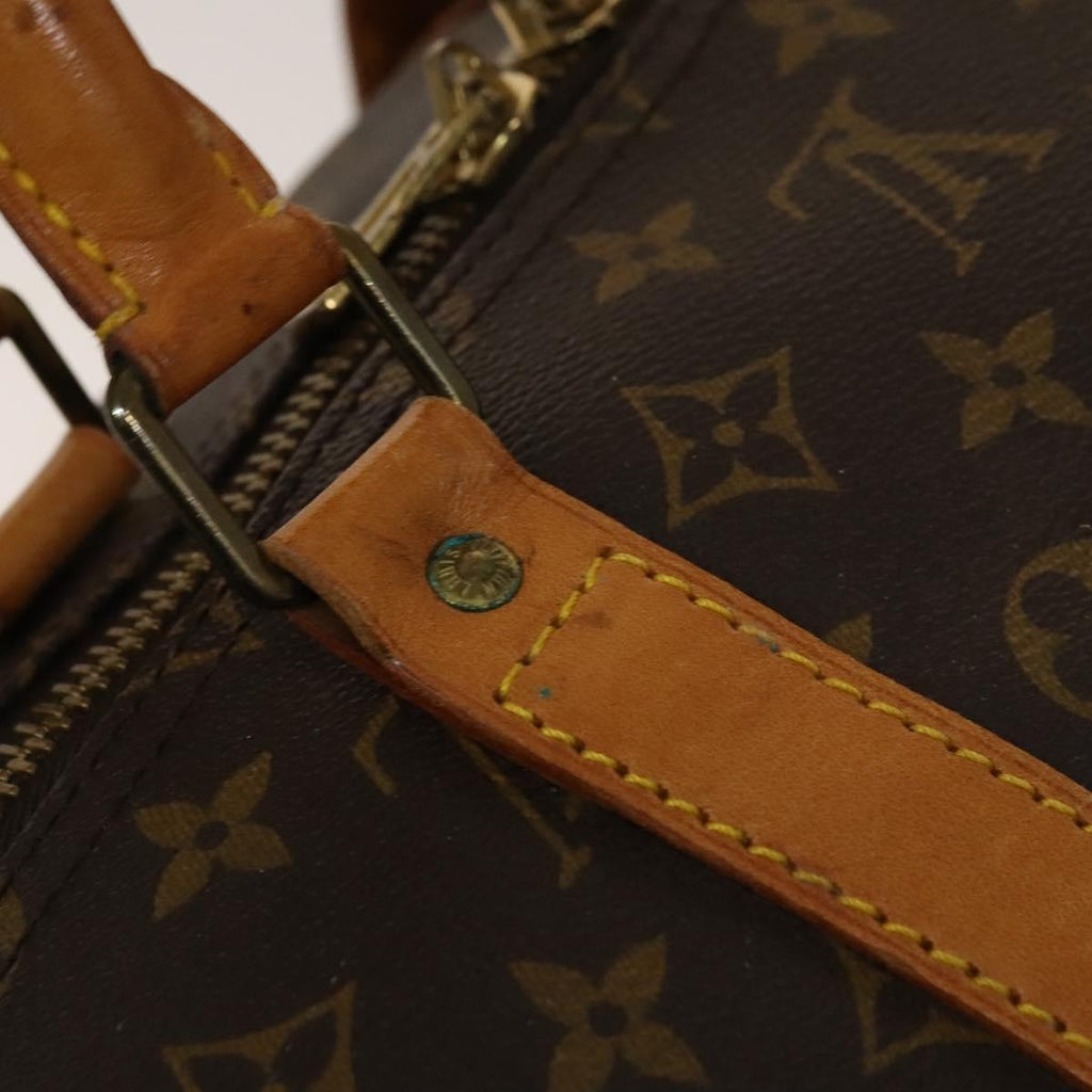 Louis Vuitton Keepall Bag Monogram Canvas Brown Canvas Travel Bag Bag (Pre-Owned)