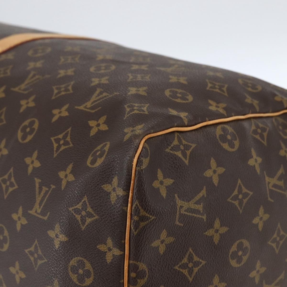 Louis Vuitton Keepall Bag Monogram Canvas Brown Canvas Travel Bag Bag (Pre-Owned)
