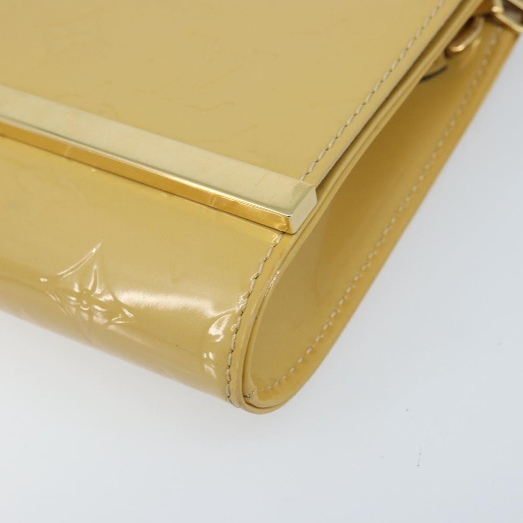 Louis Vuitton Ana Bag Monogram Vernis Yellow Patent_Leather Clutche & Pouche Bag (Pre-Owned)