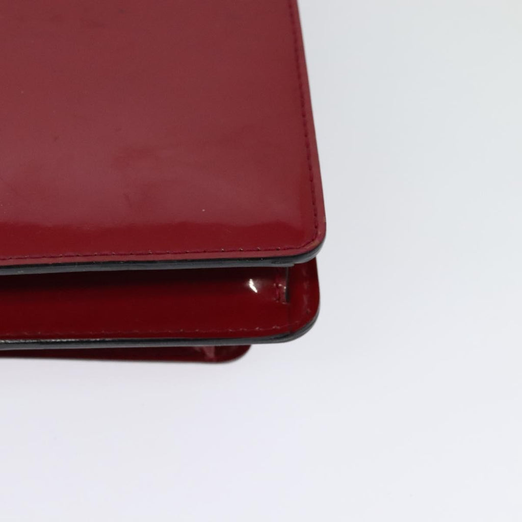 Louis Vuitton Monceau Handbag Vernis Burgundy Patent_Leather Bag (Pre-Owned)