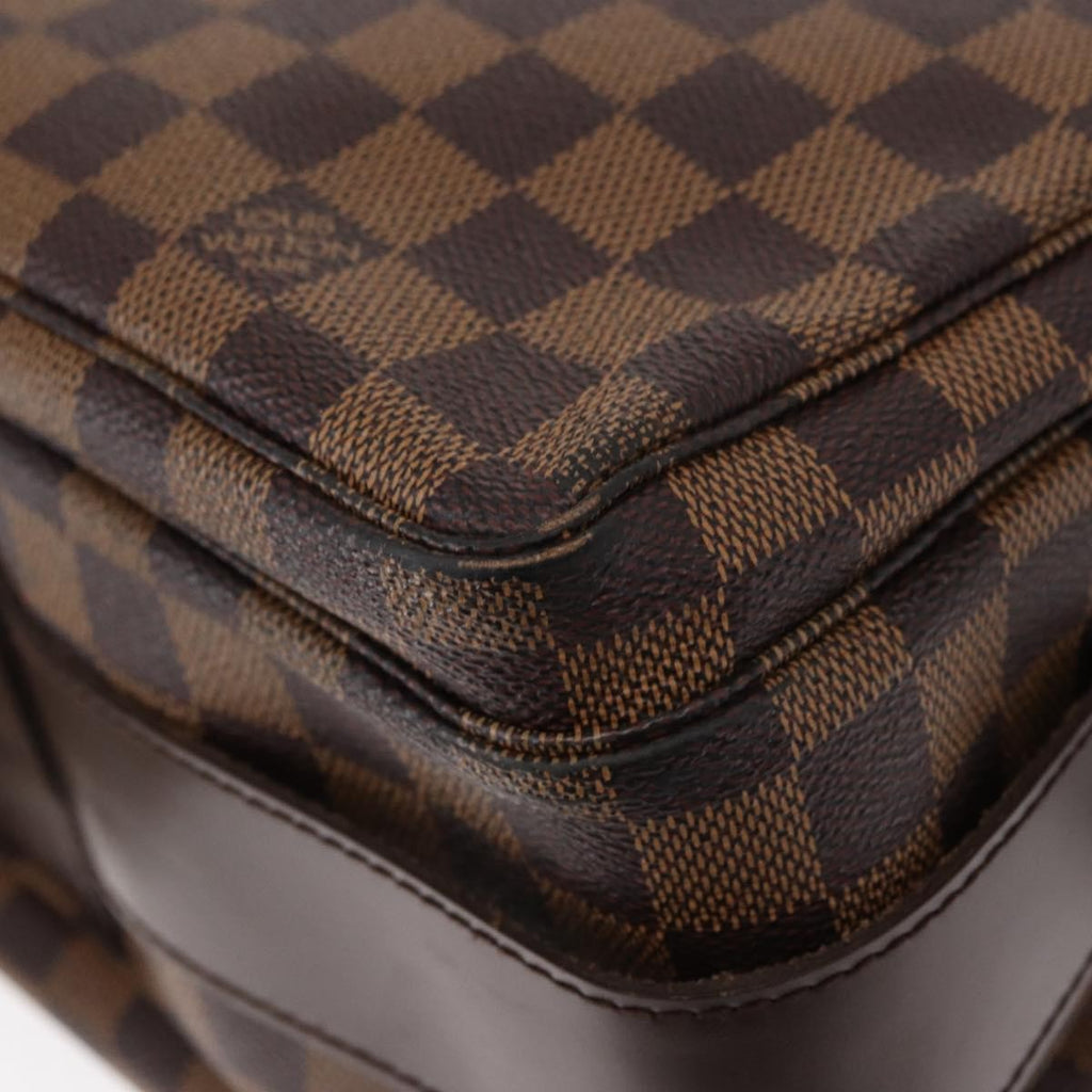 Louis Vuitton Naviglio Handbag Damier Brown Canvas Shoulder Bag Bag (Pre-Owned)