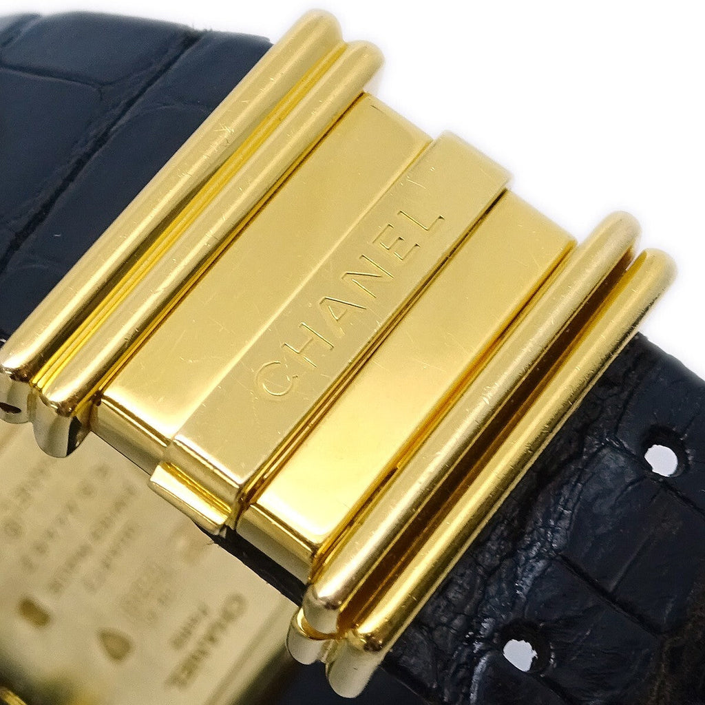 Chanel Mademoiselle Quartz Watch Yellow Gold With Diamond Bezel Watch (Pre-Owned)