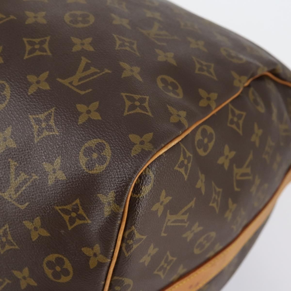 Louis Vuitton Keepall Bandouliere Bag Monogram Canvas Brown Canvas Travel Bag Bag (Pre-Owned)