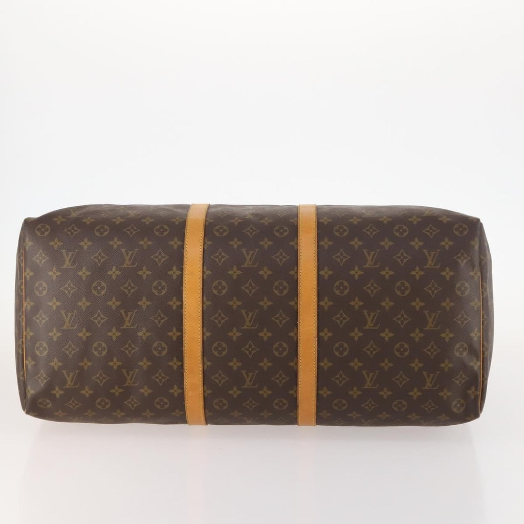 Louis Vuitton Keepall Bag Monogram Canvas Brown Canvas Travel Bag Bag (Pre-Owned)