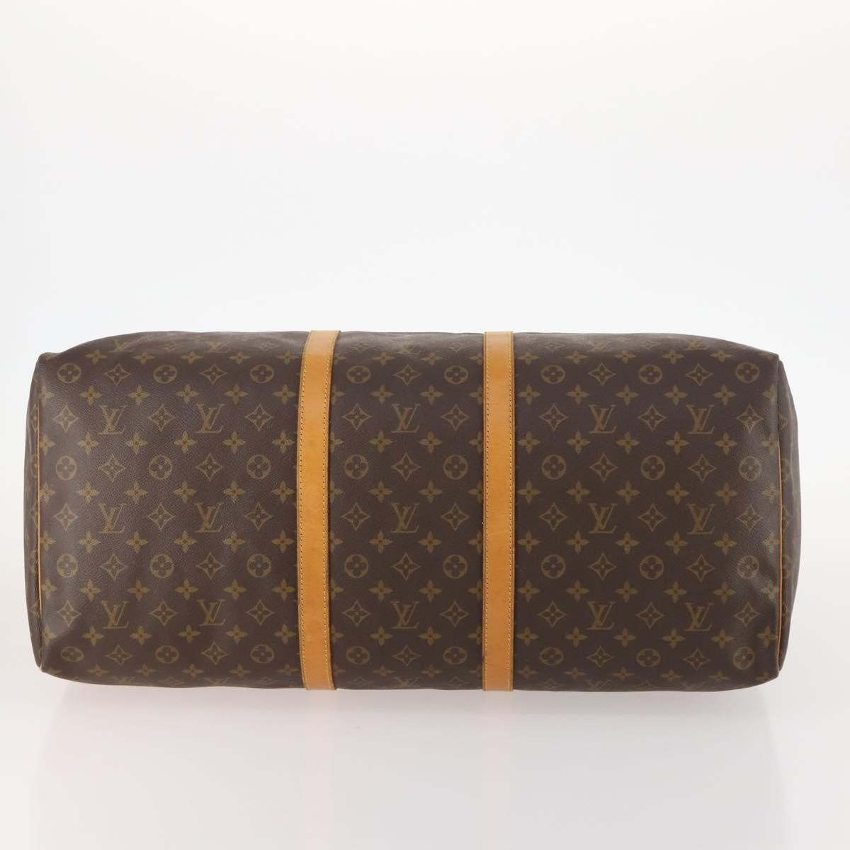 Louis Vuitton Keepall Bag Monogram Canvas Brown Canvas Travel Bag Bag (Pre-Owned)