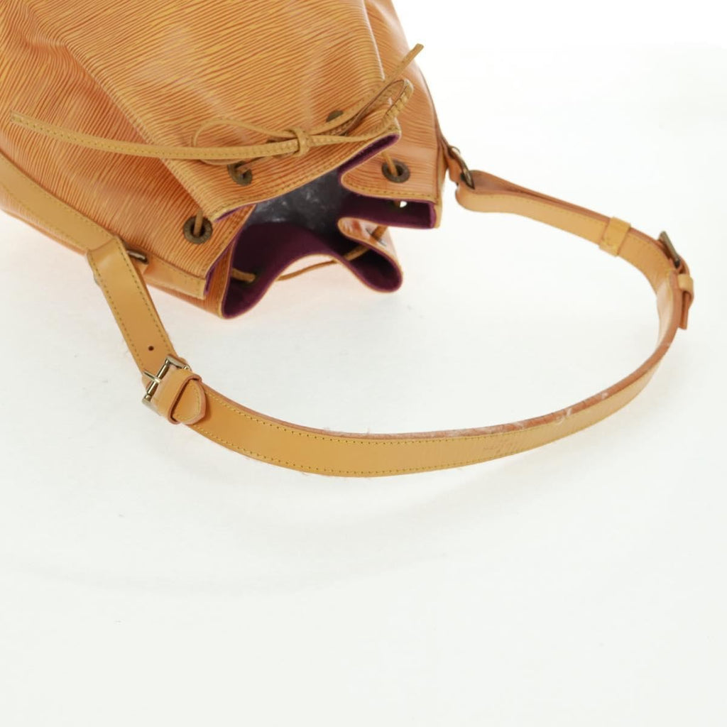 Louis Vuitton Petit Noe Handbag Epi Leather Yellow Leather Shoulder Bag Bag (Pre-Owned)