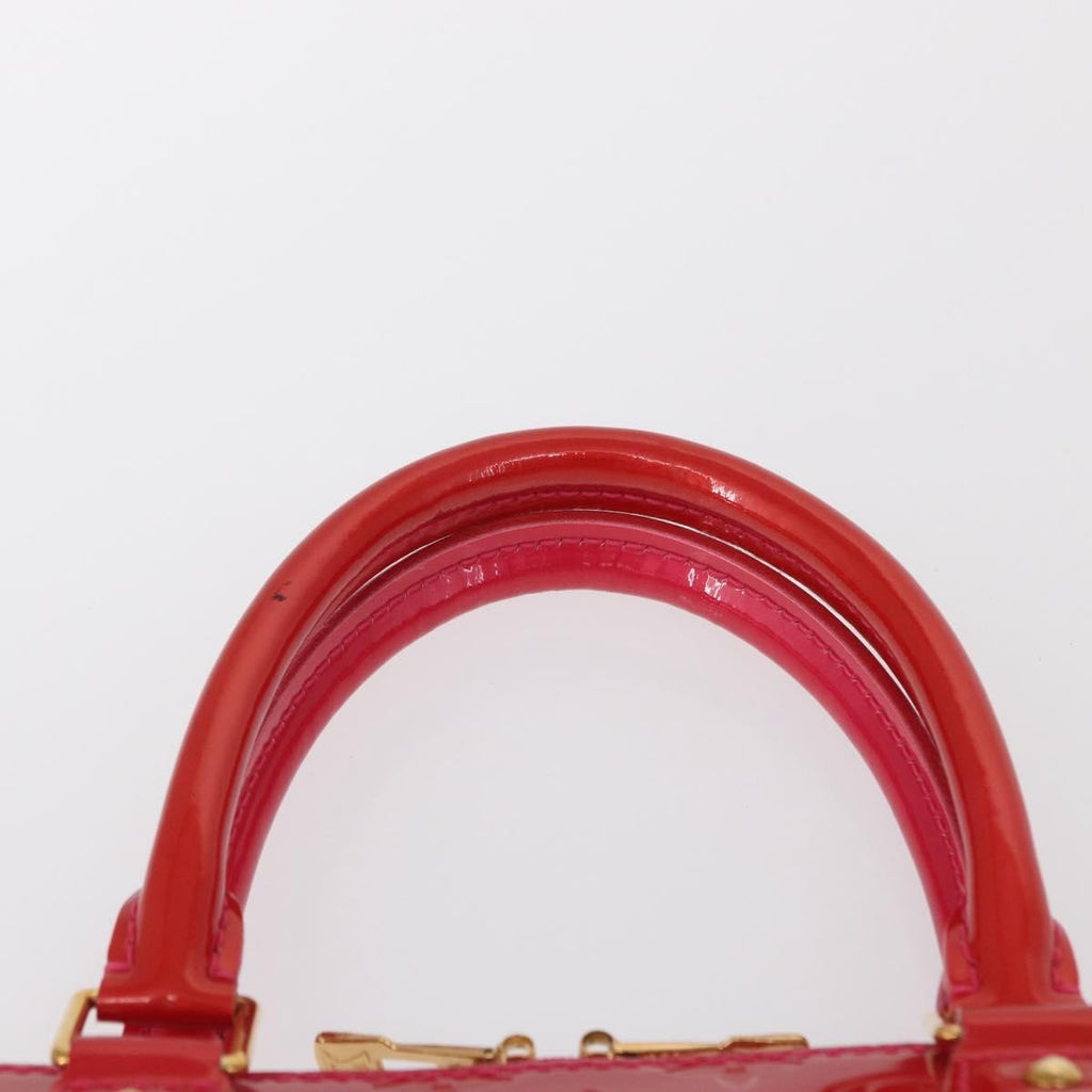 Louis Vuitton Alma Handbag Monogram Vernis Red Patent_Leather Handbag (Pre-Owned)