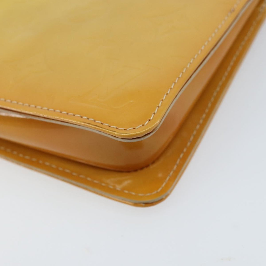 Louis Vuitton Lexington Pochette Patent Leather Beige Patent_Leather Clutche & Pouche Bag (Pre-Owned)