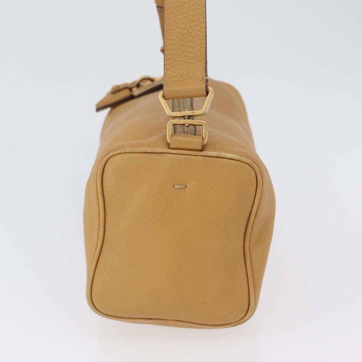 Prada Vintage Shoulder Bag Leather Brown Leather Shoulder Bag Bag (Pre-Owned)