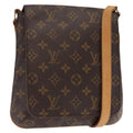 Louis Vuitton Musette Salsa Handbag Monogram Canvas Brown Canvas Shoulder Bag Bag (Pre-Owned)