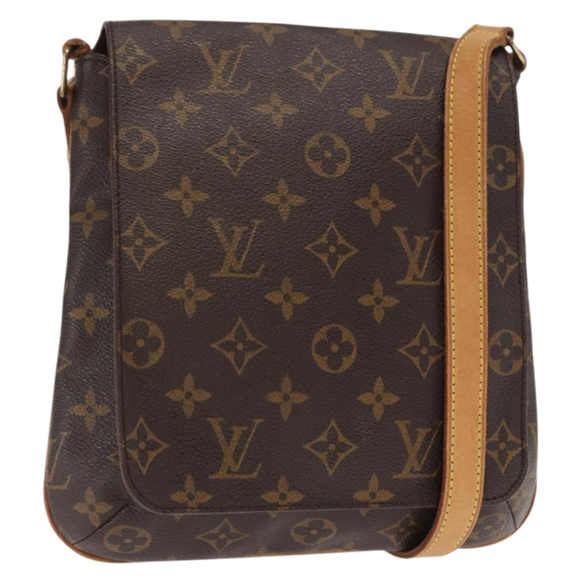 Louis Vuitton Musette Salsa Handbag Monogram Canvas Brown Canvas Shoulder Bag Bag (Pre-Owned)