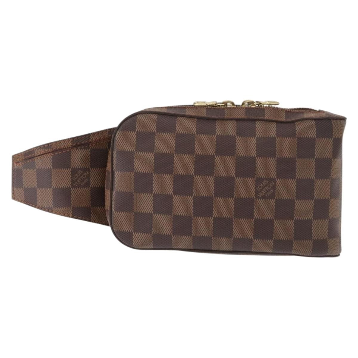 Louis Vuitton Geronimos Waist Bag Damier Brown Canvas Clutche & Pouche Bag (Pre-Owned)