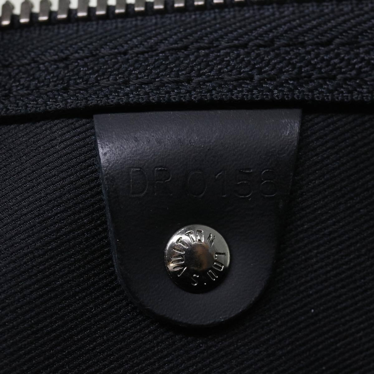 Louis Vuitton Keepall Bandouliere Bag Monogram Eclipse Split Canvas Black Canvas Bag (Pre-Owned)