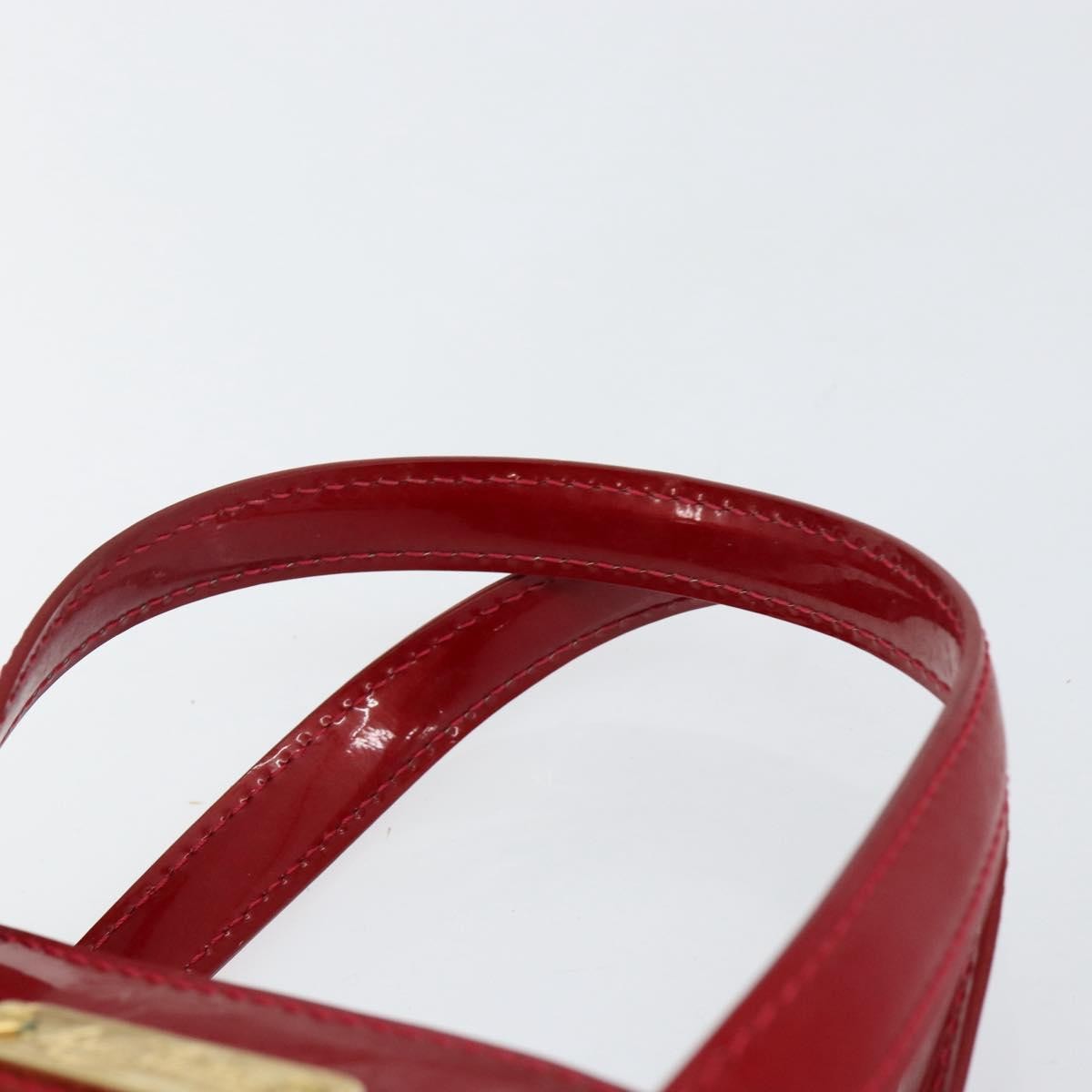 Louis Vuitton Wilshire Handbag Monogram Vernis Red Patent_Leather Handbag (Pre-Owned)