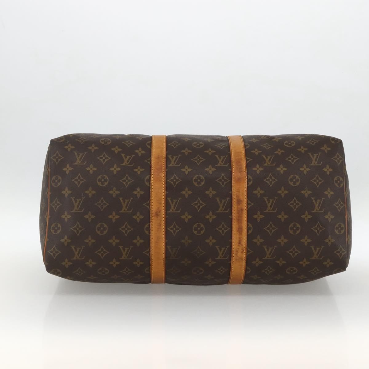 Louis Vuitton Keepall Bag Monogram Canvas Brown Canvas Travel Bag Bag (Pre-Owned)
