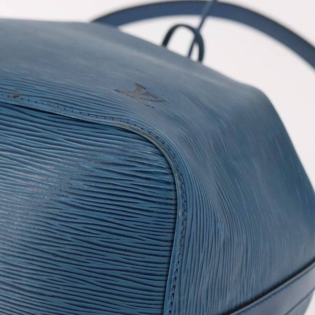 Louis Vuitton Petit Noe Handbag Epi Leather Blue Leather Shoulder Bag Bag (Pre-Owned)