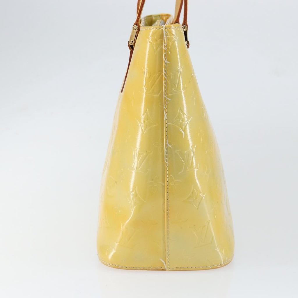 Louis Vuitton Houston Handbag Monogram Vernis Yellow Patent_Leather Tote Bag Bag (Pre-Owned)