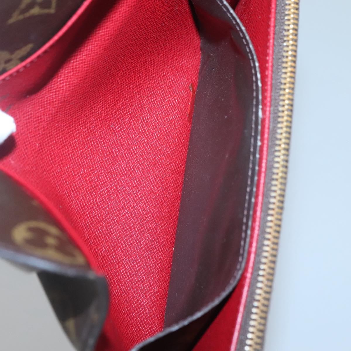 Louis Vuitton Emilie Wallet Monogram Canvas Red Canvas Wallets Accessory (Pre-Owned)