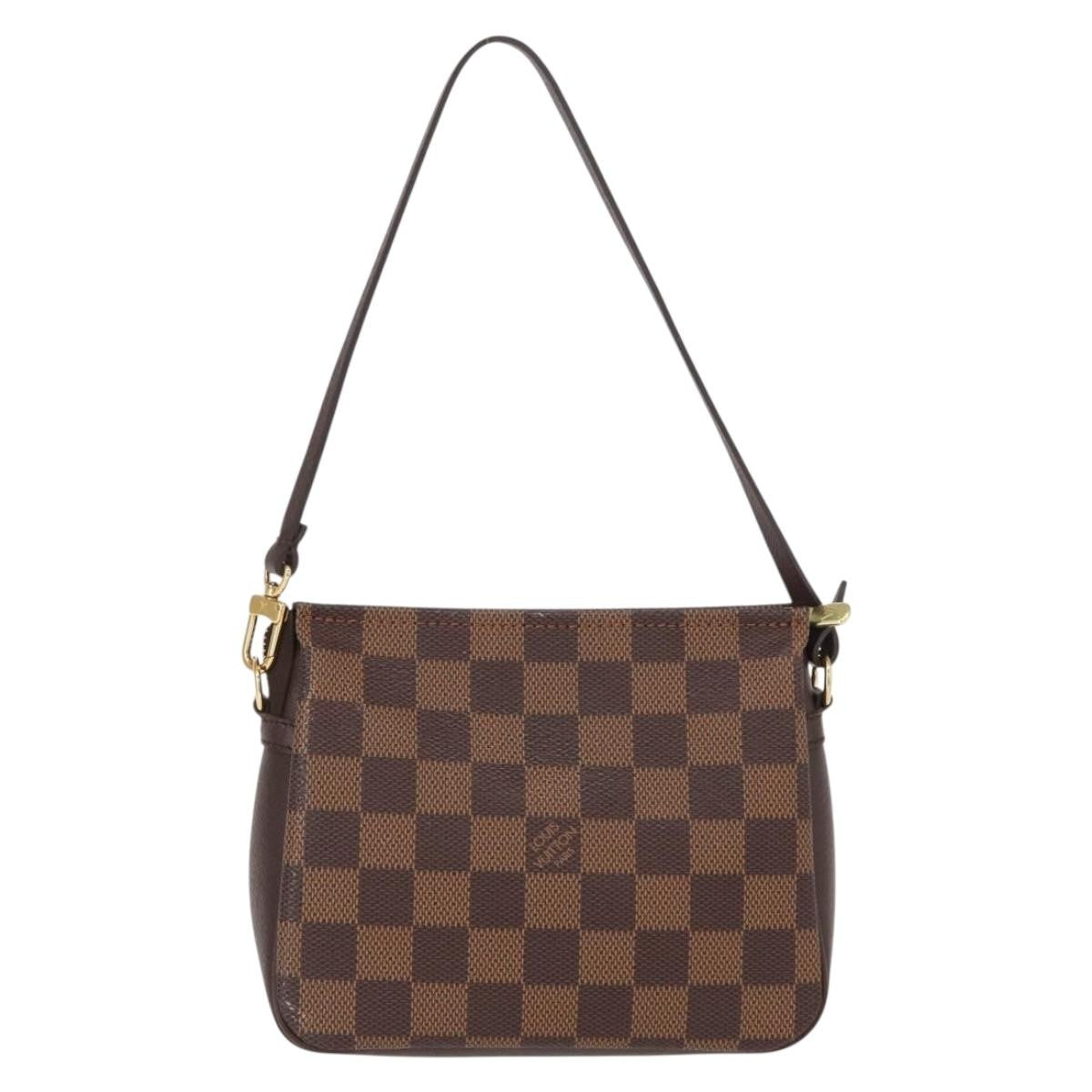 Louis Vuitton Trousse Make Up Bag Damier Canvas Brown Canvas Clutche & Pouche Bag (Pre-Owned)