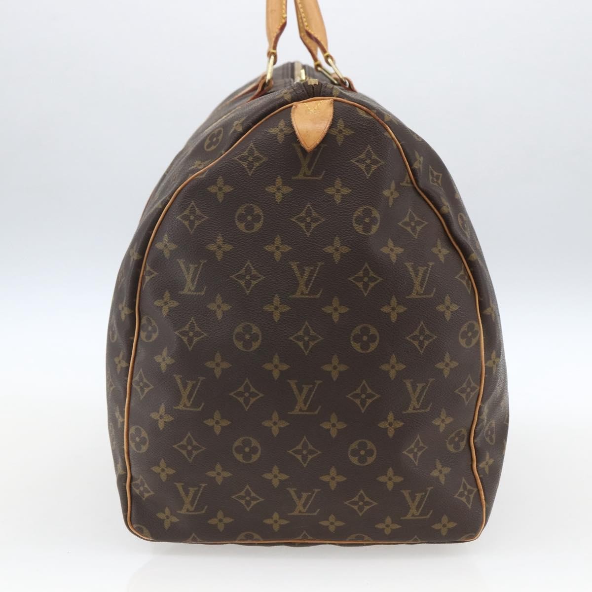 Louis Vuitton Keepall Bag Monogram Canvas Brown Canvas Travel Bag Bag (Pre-Owned)