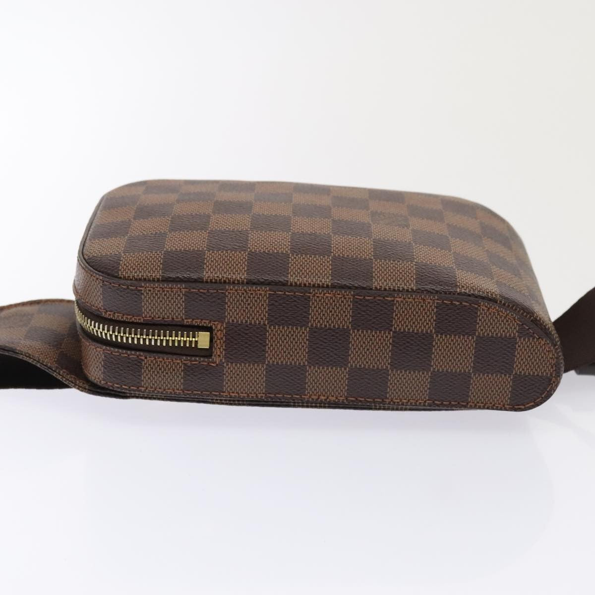 Louis Vuitton Geronimos Waist Bag Damier Brown Canvas Shoulder Bag Bag (Pre-Owned)