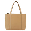 Burberry Vintage Handbag Leather Beige Leather Handbag (Pre-Owned)
