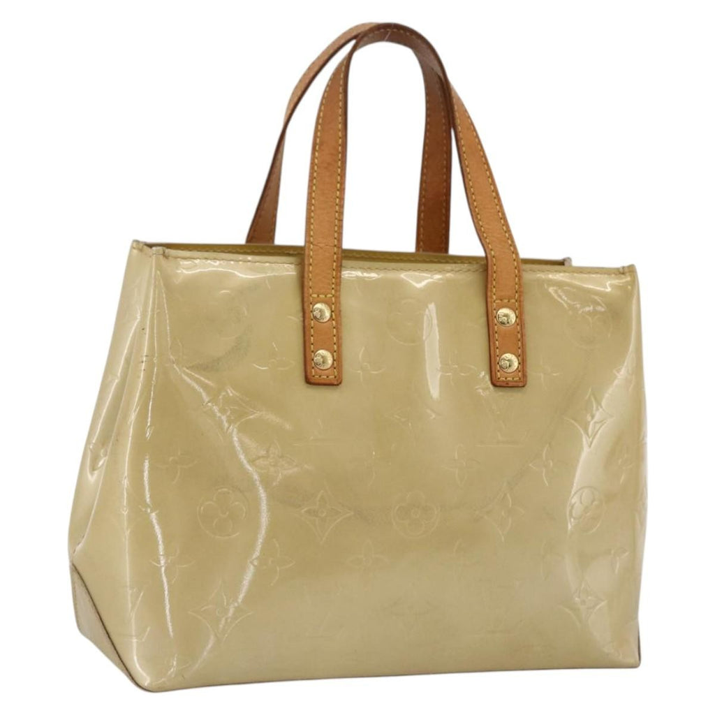 Louis Vuitton Reade Handbag Monogram Vernis Beige Patent_Leather Handbag (Pre-Owned)