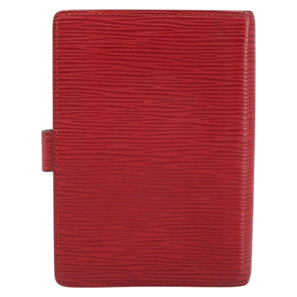 Louis Vuitton Agenda Cover Epi Leather Red Leather Wallets Accessory (Pre-Owned)