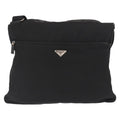 Prada Front Pocket Messenger Bag Tessuto Black Nylon Shoulder Bag Bag (Pre-Owned)