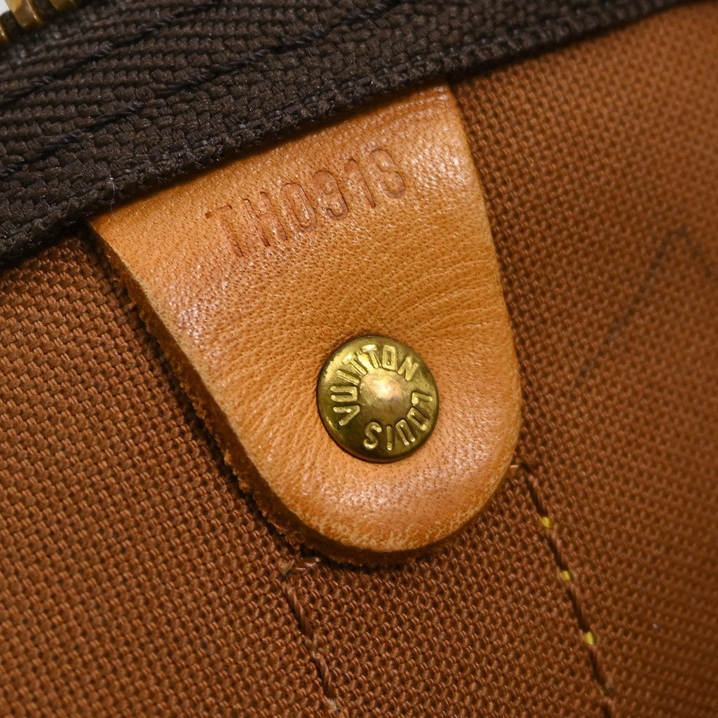 Louis Vuitton Keepall Bandouliere Bag Monogram Canvas Brown Canvas Travel Bag Bag (Pre-Owned)