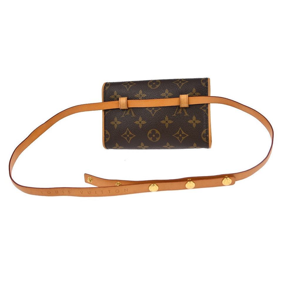 Louis Vuitton Florentine Waist Bag Monogram Canvas Brown Canvas Clutche & Pouche Bag (Pre-Owned)