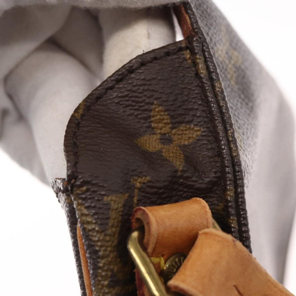 Louis Vuitton Cartouchiere Handbag Monogram Canvas Brown Canvas Shoulder Bag Bag (Pre-Owned)